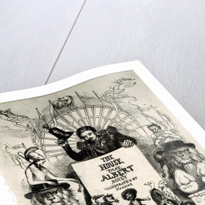 Titlepage from 'The House that Albert Built',1880 (b/w photo by Archibald Henning