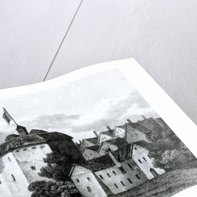 The Globe Theatre on the Bankside as it appeared in the reign of James I 1672 by English School