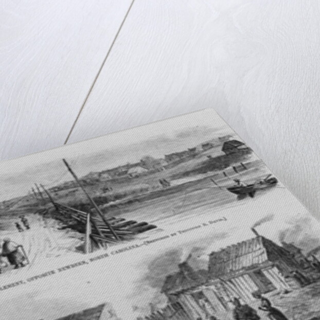 Trent River Settlement, 1886 by Theodore Russell (after) Davis