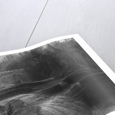 Trenton High Falls, 1838 by William Henry (after) Bartlett