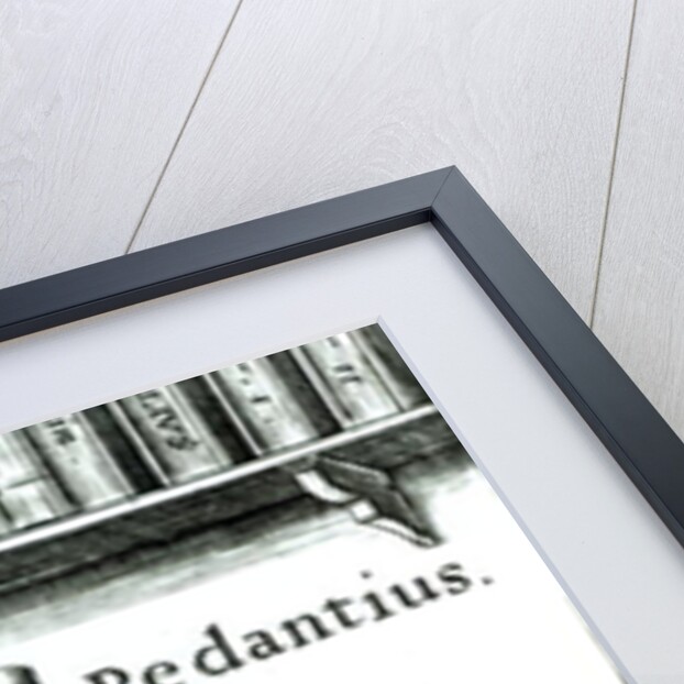 Frontispiece of 'Pedantius', comedy by Edward Forsett produced in Cambridge in 1581 by English School