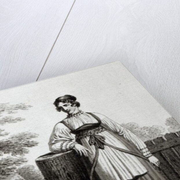 Tirollian Peasant Girl, 1817 by French School