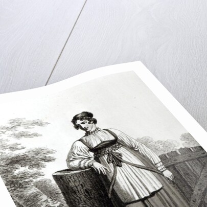 Tirollian Peasant Girl, 1817 by French School