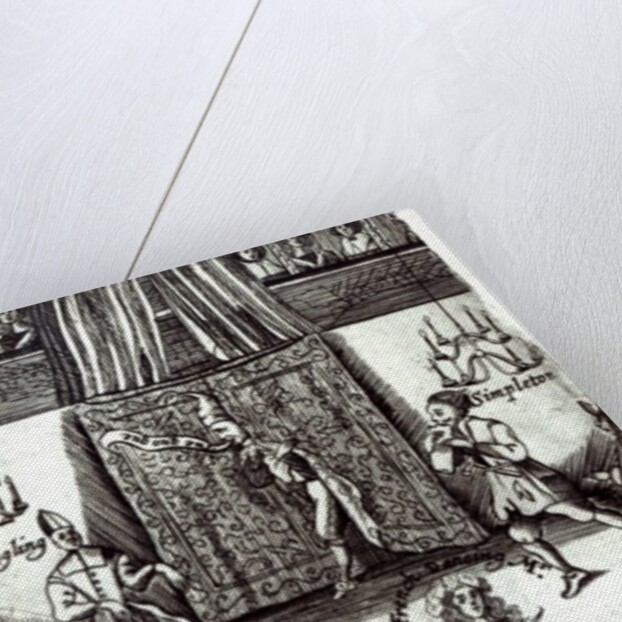 Comic Actors in Performance, 1662 by English School