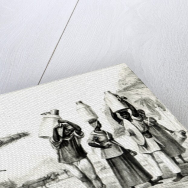 Milk and Capim Vendors by Jean Baptiste Debret