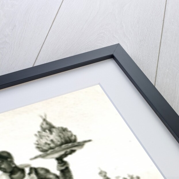 Flower seller outside a church door by Jean Baptiste Debret