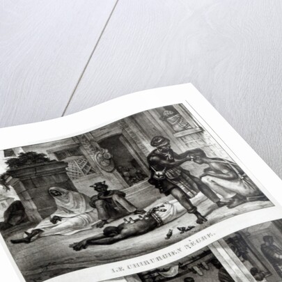 A Negro Surgeon; Store of a Pork Seller by Jean Baptiste Debret (after)