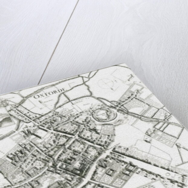 Map of Oxford, 1643 by Wenceslaus Hollar