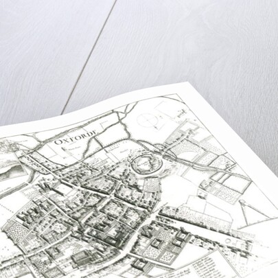 Map of Oxford, 1643 by Wenceslaus Hollar