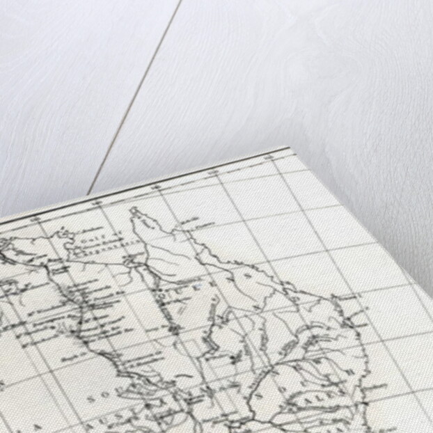 Sketch map of Australia showing the position of Mr. Stuart's Route, 1864 by English School