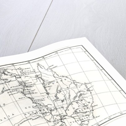 Sketch map of Australia showing the position of Mr. Stuart's Route, 1864 by English School