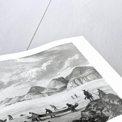 Expedition passing through Point Lata on the Ice by George Back