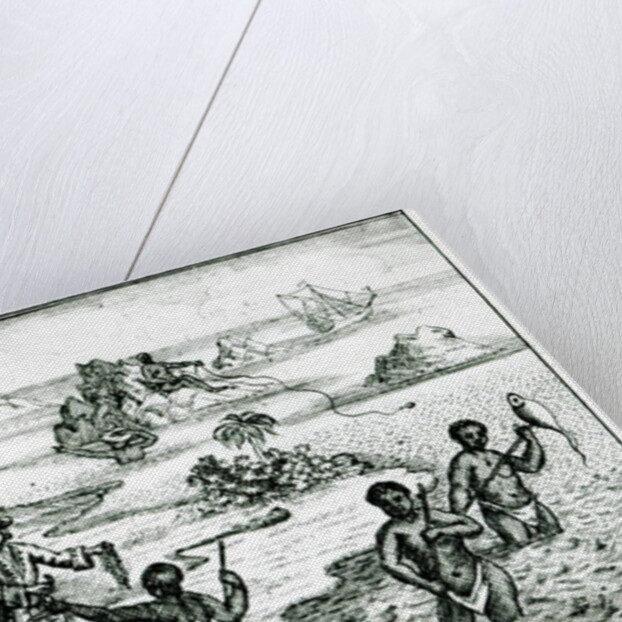 The Hottentot Manner of Fishing by English School