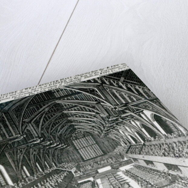 The Inside of Westminster Hall by English School