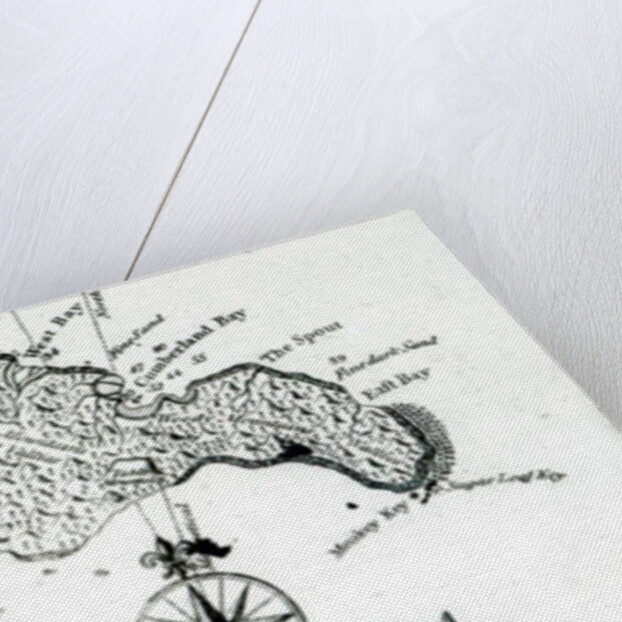 Map of South Pacific Island, 1800 by English School