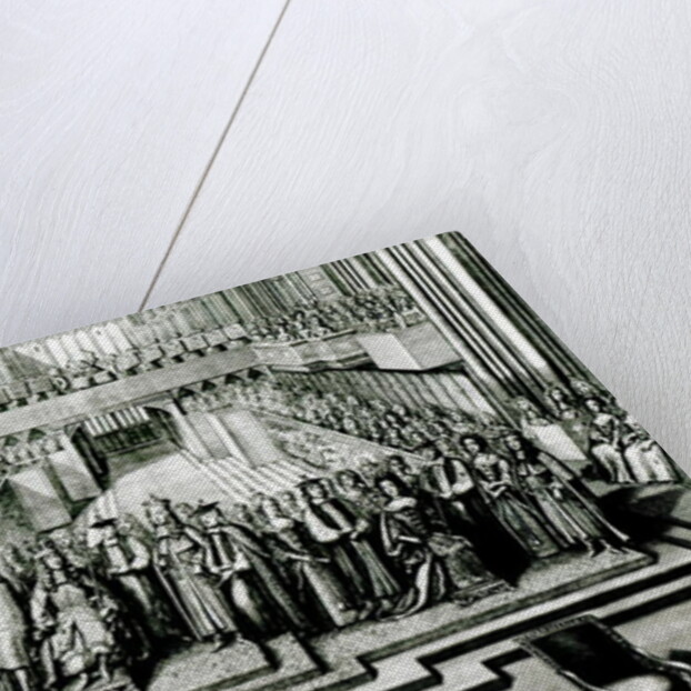 The Enthroning of King James II and Queen Mary by English School