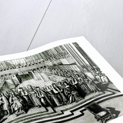 The Enthroning of King James II and Queen Mary by English School