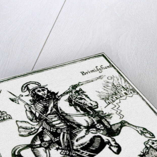 Prince Rupert on Horseback by English School