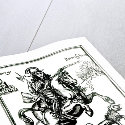 Prince Rupert on Horseback by English School