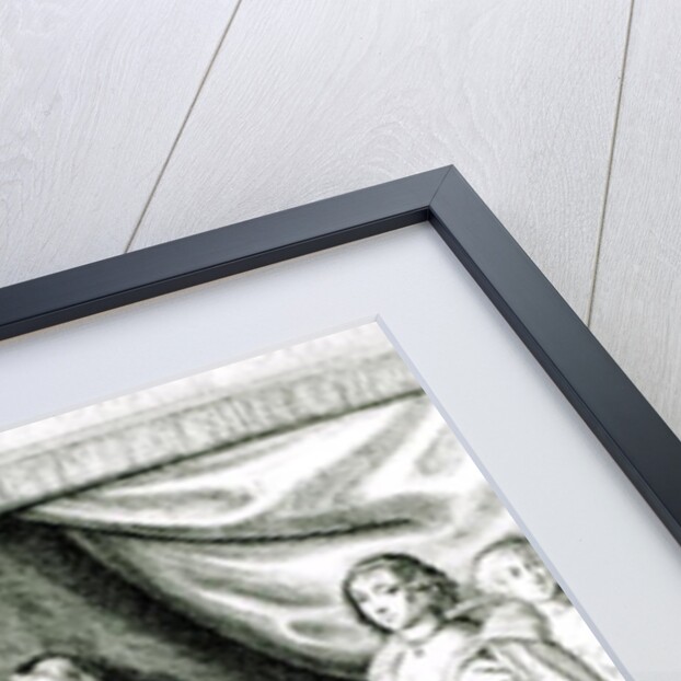 Charles I being given the sceptre and crown by French School