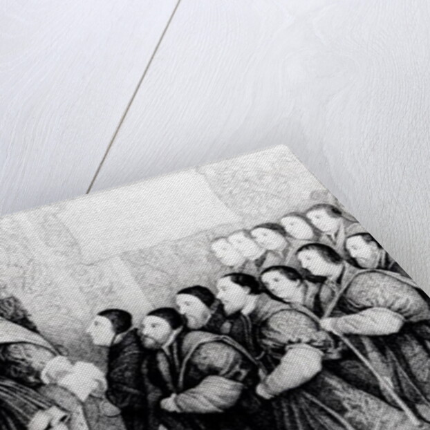 Henry VIII bestowing the charter on the Barber Surgeons by English School