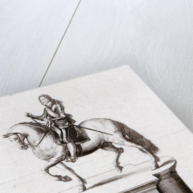 The statue of King Charles the 1st at Charing Cross by Wenceslaus Hollar