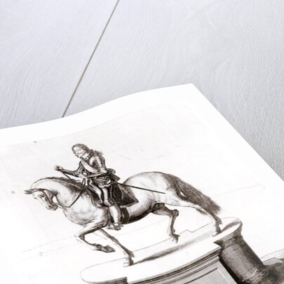 The statue of King Charles the 1st at Charing Cross by Wenceslaus Hollar