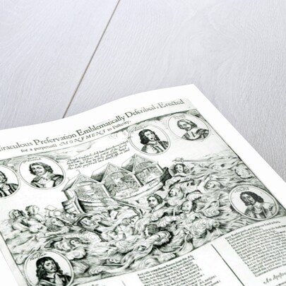 Englands Miraculous Preservation Emblematically Described, Erected for a perpetual Monument to Posterity, 1646 by English School