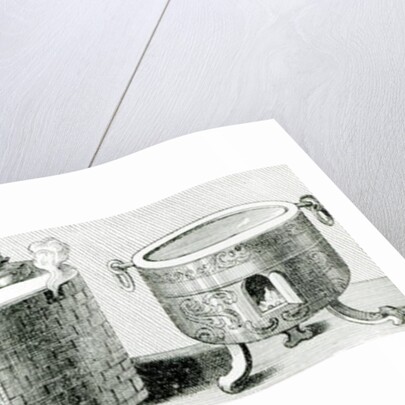 Devices for Keeping Water and Food Warm on Sabbath, 1748 by German School