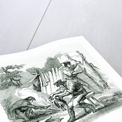 A camp Kitchen, 1856 by School English