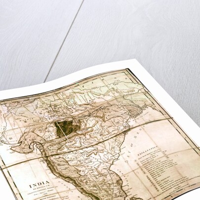 Map of India, 1803 by English School