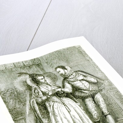 Queen Elizabeth and her Suitors by English School