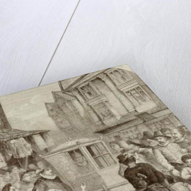 The Duke of Buckingham Travelling in a Sedan Chair by English School