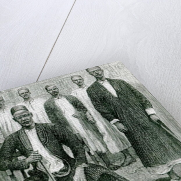 Mtesa,the Emperor of Uganda and other chiefs by English School