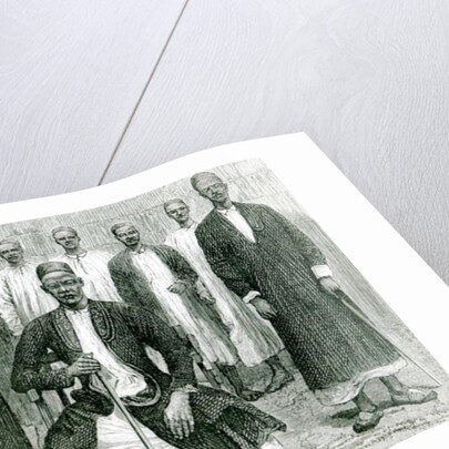 Mtesa,the Emperor of Uganda and other chiefs by English School