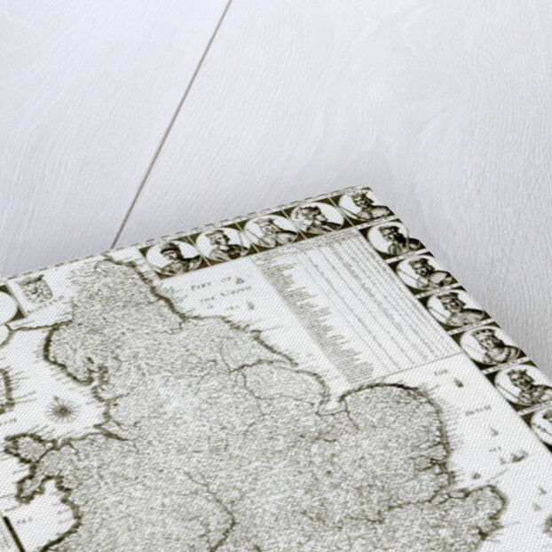 Map of England and Wales, 1644 by Wenceslaus Hollar