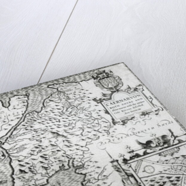 Map of Caernarvon, 1616 by John Speed