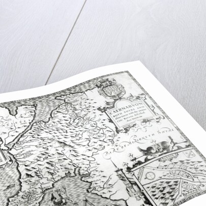 Map of Caernarvon, 1616 by John Speed