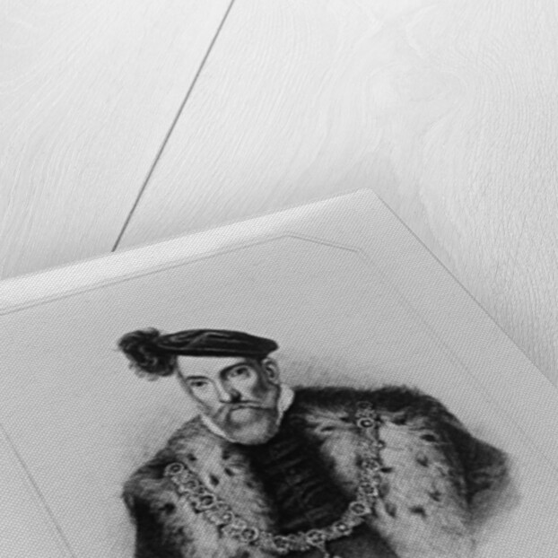 Portrait of Henry Fitzalan, 12th Earl of Arundel from 'Lodge's British Portraits', 1823 by English School