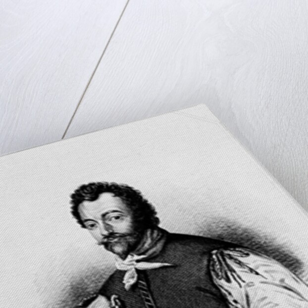 Portrait of Sir Francis Drake from 'Lodge's British Portraits', 1823 by English School