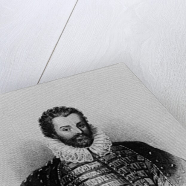 Portrait of Sir Christopher Hatton from 'Lodge's British Portraits', 1823 by English School