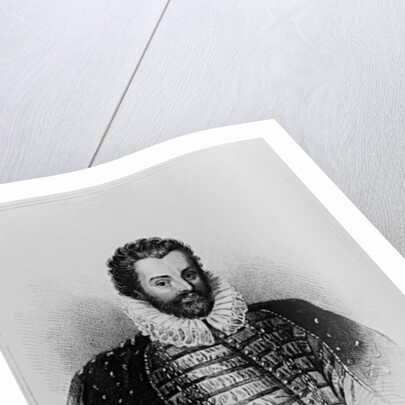 Portrait of Sir Christopher Hatton from 'Lodge's British Portraits', 1823 by English School