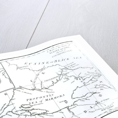 Map of the parts of Europe and Asia adjacent to Constantinople by English School