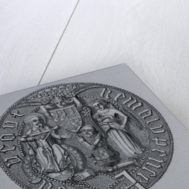 Representation of Edward the Black Prince Kneeling in Veneration of the Holy Trinity by School English