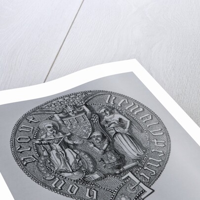 Representation of Edward the Black Prince Kneeling in Veneration of the Holy Trinity by School English