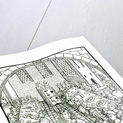 A Princely Banquet, 1491 by German School