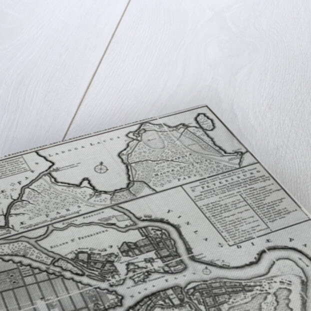 Map of St.Petersburg, c.1750 by Dutch School