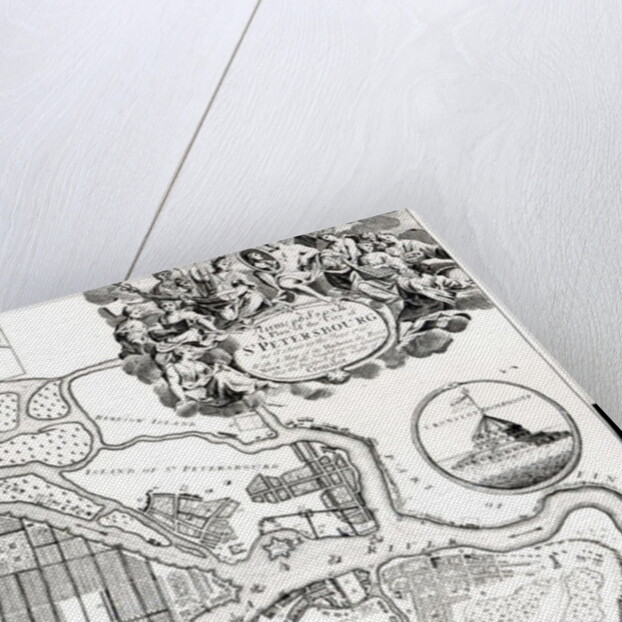 Map of St.Petersburg by English School