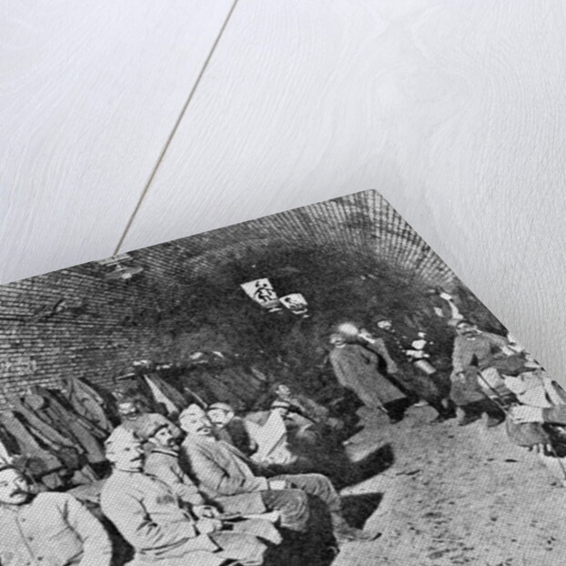 Sleeping Quarters in Douaumont Fort, c.1916 by French Photographer