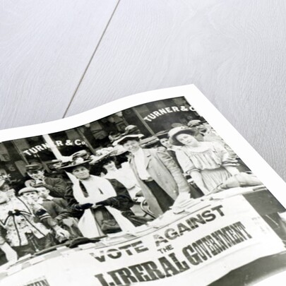 Suffragettes at a Campaign Stand, c.1910 by English Photographer